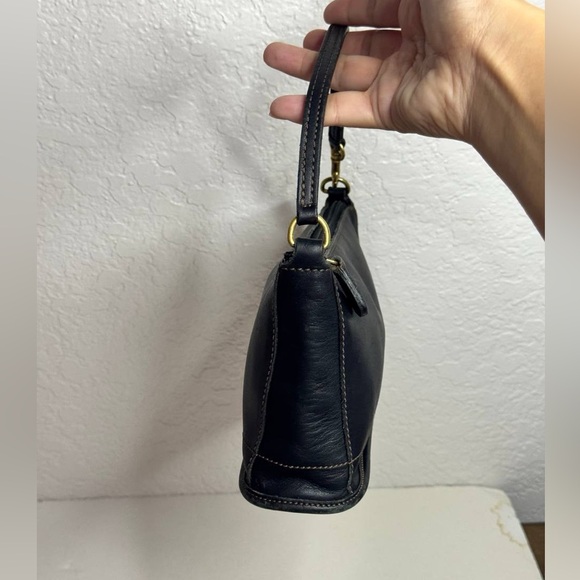 Old Coach 9311 Rare Made In USA Hand Bag Pouch Black Vintage - Picture 5 of 12